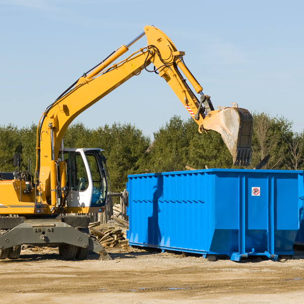 can i rent a residential dumpster for a construction project in Harriston VA